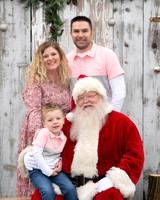 The Reynolds Family with Santa 2024