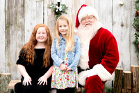 The Hamby Family with Santa 2024