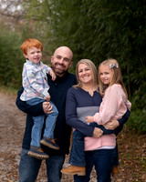 Waters Family with Santa 2024