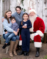 The Howell Family with Santa 2024