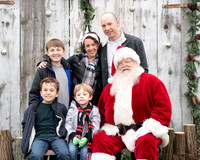 Bolender Family with Santa 2024